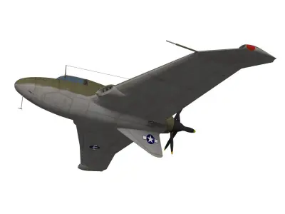 Northrop XP-56 Black Bullet 3D model