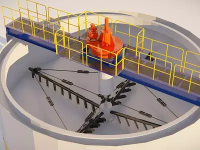 thickener 3D Model 3D model