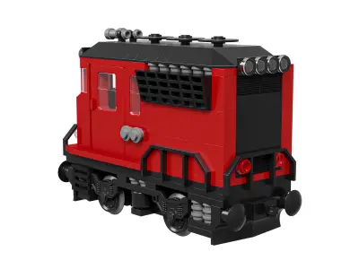 Train Mini Diesel-Electric Extinguisher Class B 3D model