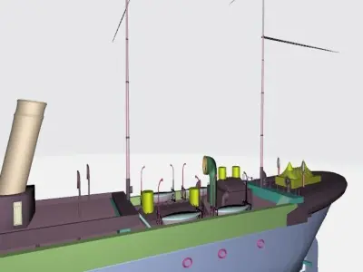 old ship Free 3D model