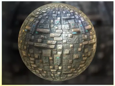 PBR Sci-Fi Seamless Realistic Material SBSAR 4k Texture 08 Texture