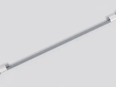 Steel Wire LowPoly Low-poly 3D model