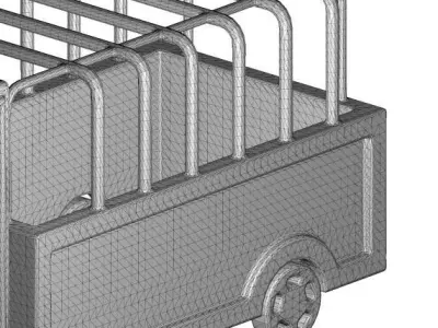 Glass Truck Toy 3D model