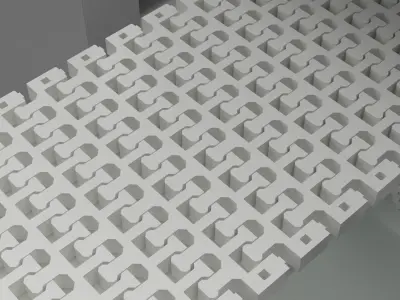 Conveyor Belt Model- Metal Detector 3D model