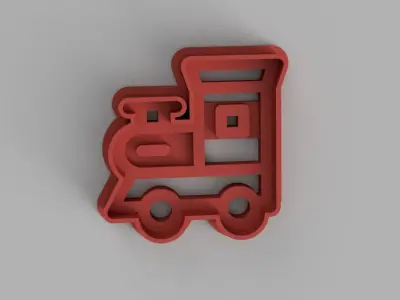 SET 5 COOKIE CUTTER 3D print model train gear 3D print model