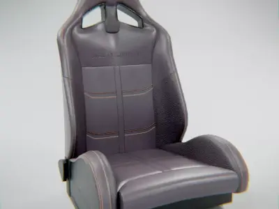 Car Seat Free low-poly 3D model purchase