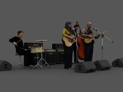 ACCOUSTIC BAND 3D Model 3D model