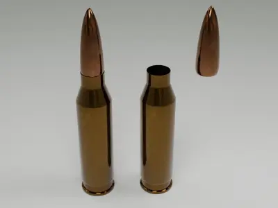 Cartridge Bullet Free 3D model
