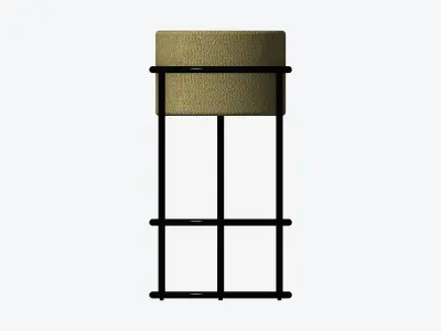 Furniture - Barstool - Contemporary - Stackable - Type 1 Low-poly 3D model