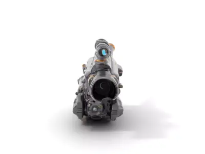 Futuristic Tactical Scope Model Pack Low-poly 3D model purchase