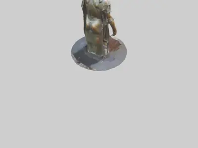 Bronze Roman statue model 3D model