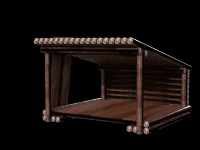 Viking tartack fantasy medieval  Low-poly 3D model