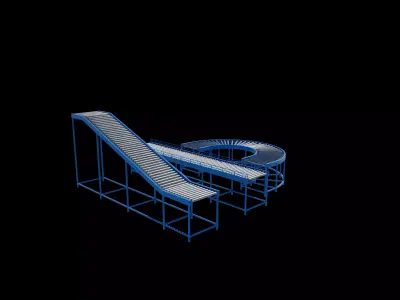 Conveyor belt 02 3D model