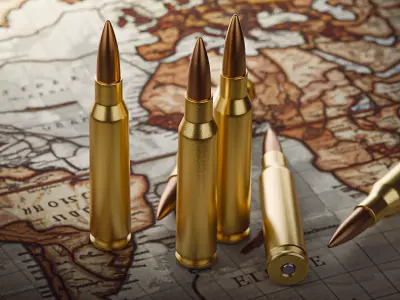 Sniper Bullet 3D Model with Scene   Free 3D model
