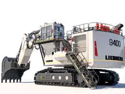 Liebherr R9400 Excavator -3D Model 3D model