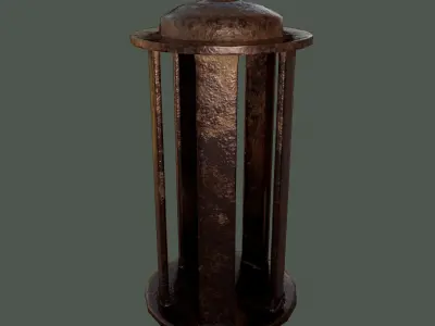Medieval Lantern Free low-poly 3D model