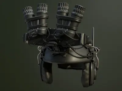 3D military helmet model Low-poly 3D model