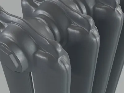 Epoca Cast Iron Radiator 2C4 3D model