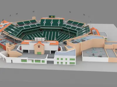  Indian Wells Tennis Garden 3d Model 