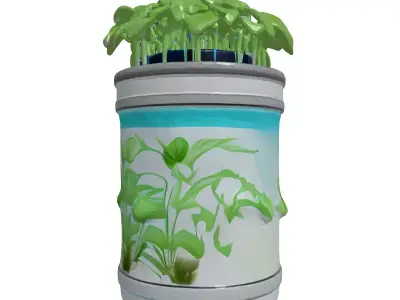 Futuristic Plant Growth Chamber 3D model