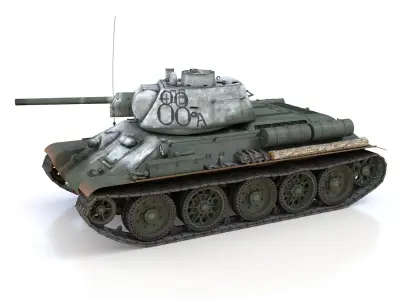 OT-34-76 - Soviet Flamethrower Tank - 88A 3D model