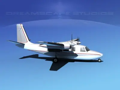 Rockwell Aero Commander 560 V16 3D model