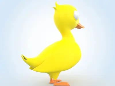 Baby Duck 3D model purchase