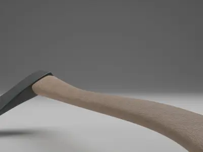 Axe wooden with good visual condition 3d model game-ready Low-poly 3D model