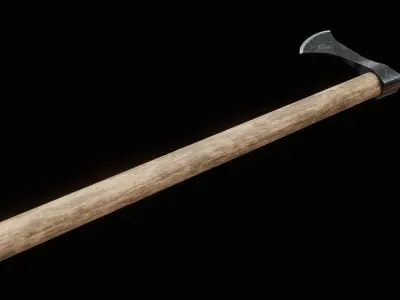 Viking Throwing Axe Low-poly 3D model