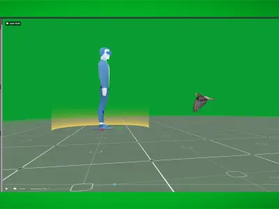 Pigeon Low-poly 3D model 2