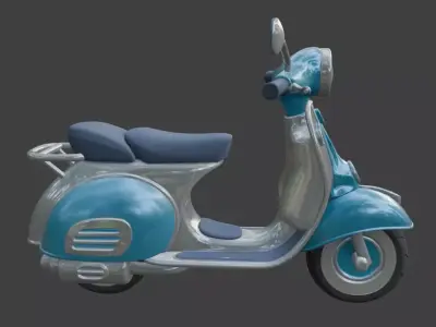 Scooter 3D Model 3D model 5