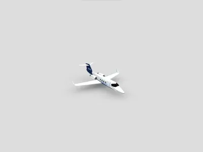 Learjet 25 3D model