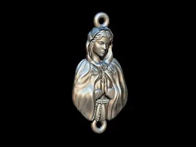 Mystical rose pendant 3D print model