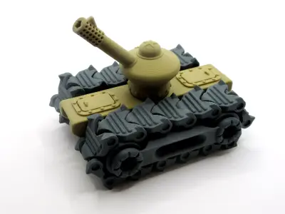 3D Printable - Cute Tank - Supportless   3D print model by Status-Symbol