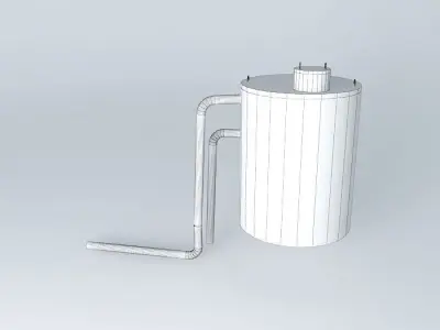 Cistern metal water tank Free 3D model