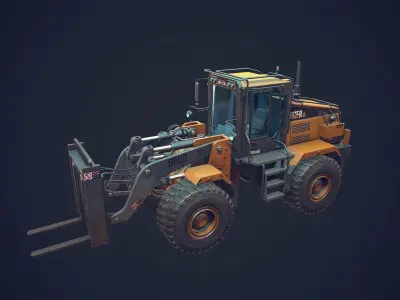 Handler Low-poly 3D model