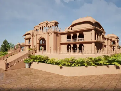 Indian architecture 3D model 3D model