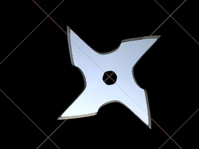 Shuriken metal blade 3D print model purchase