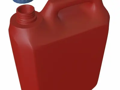 Plastic Oil CAN Low-poly 3D model purchase