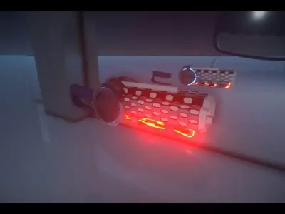Stun Gun Low-poly 3D model