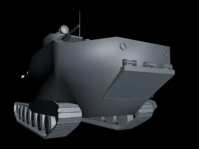 Amphibian Vehicle AAV7-A1 Free 3D model