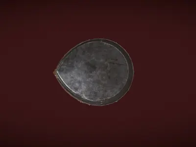 Dark  Crusader Helmet Low-poly 3D model