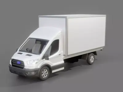  Ford Transit BoxTruck 3D model