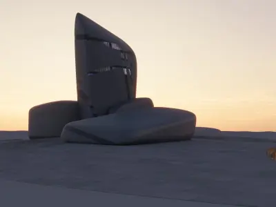  Ithra - King Abdulaziz Center for World Culture 3D model 3ds Max and Blender 