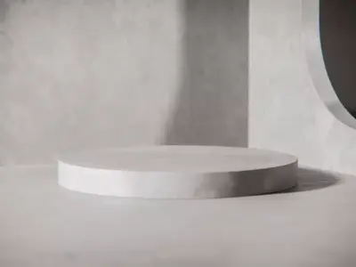 Concrete Minimalism Product Display Podium Low-poly 3D model