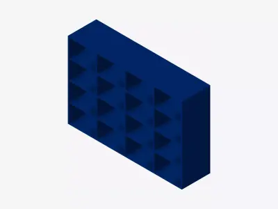 Kinda Shelves - Resin - Locka Low-poly 3D model