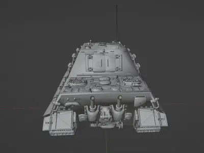 Jagdtiger Low-poly 3D model