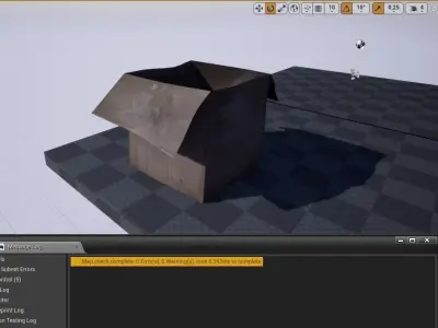 Cardboard Game Ready -   old  -  damaged Low-poly 3D model