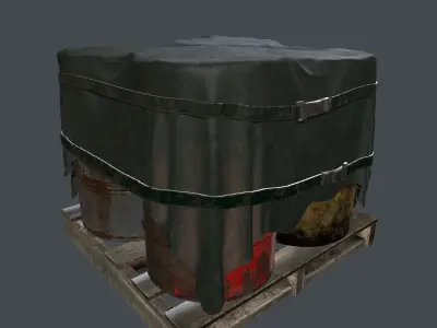 Military Material Low-poly 3D model get