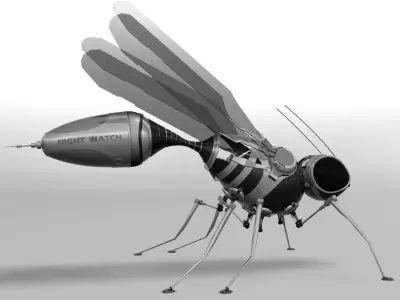 robotic bee Low-poly 3D model purchase